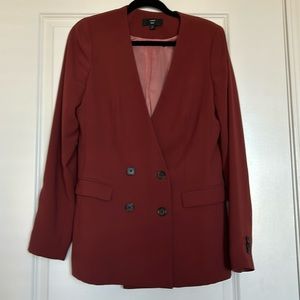 JCREW lightweight maroon blazer